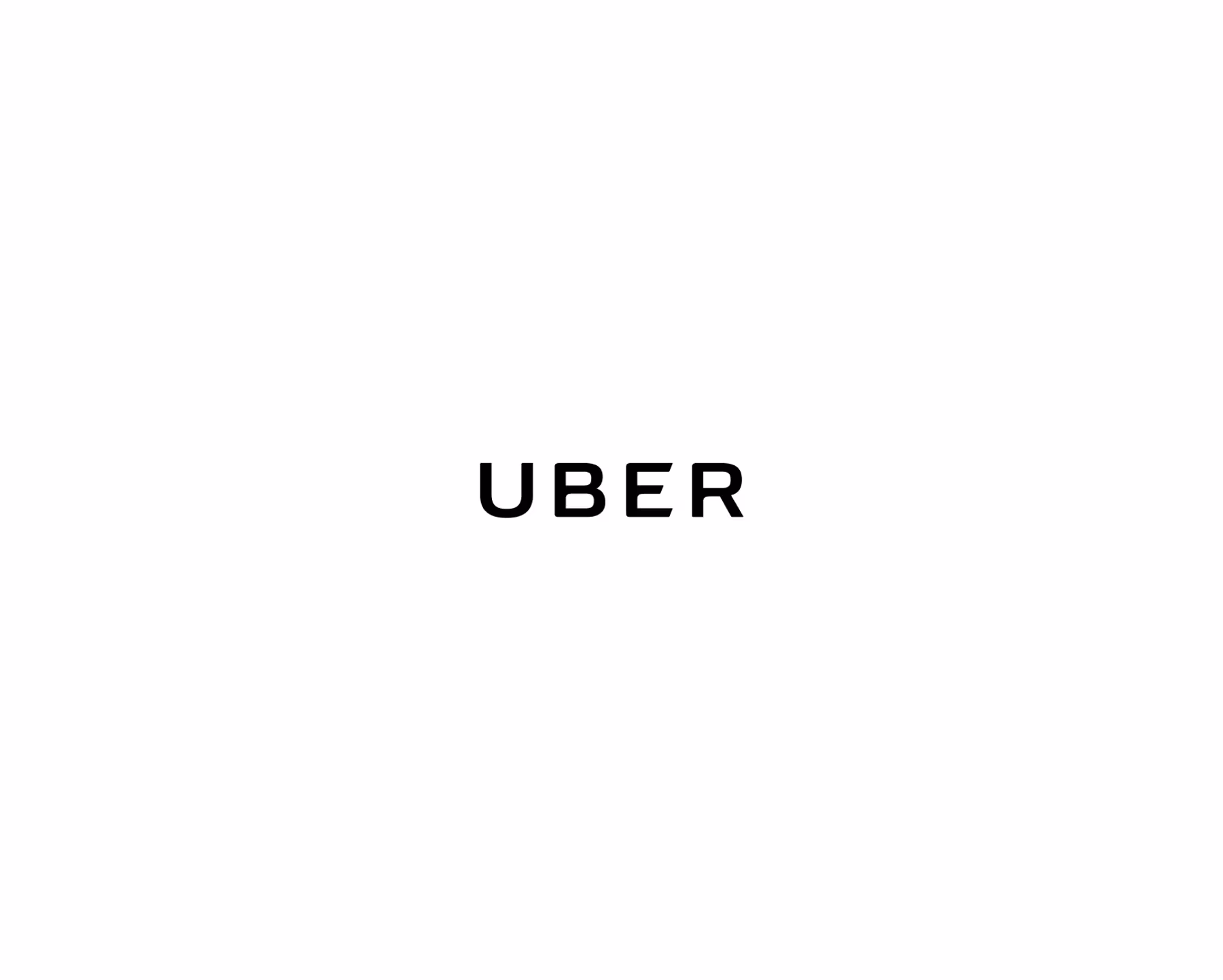 Uber custom wordmark construction