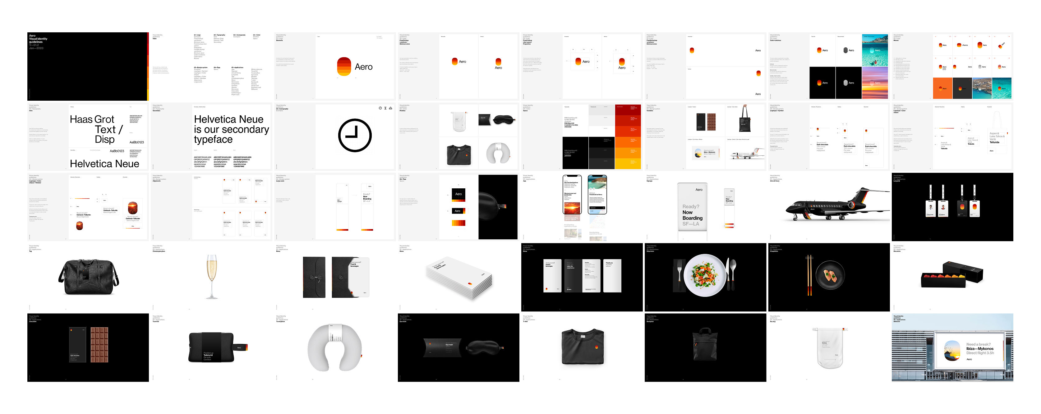 Aero brand guidelines spreads